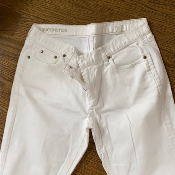 Jcrew white matchstick jeans size 32s - Picture 2 of 2